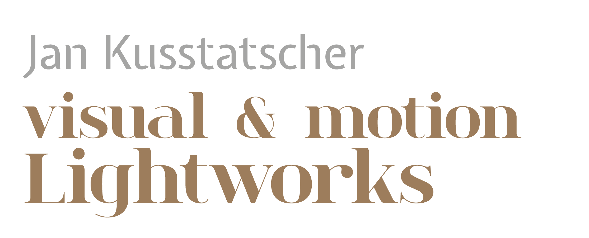 Jan Kusstatscher visual & motion Lightworks
